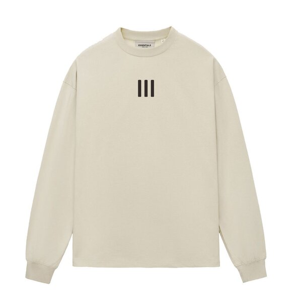 ESSENTIALS Three Stripes Long Sleeve T-Shirt - Picture 1 of 2